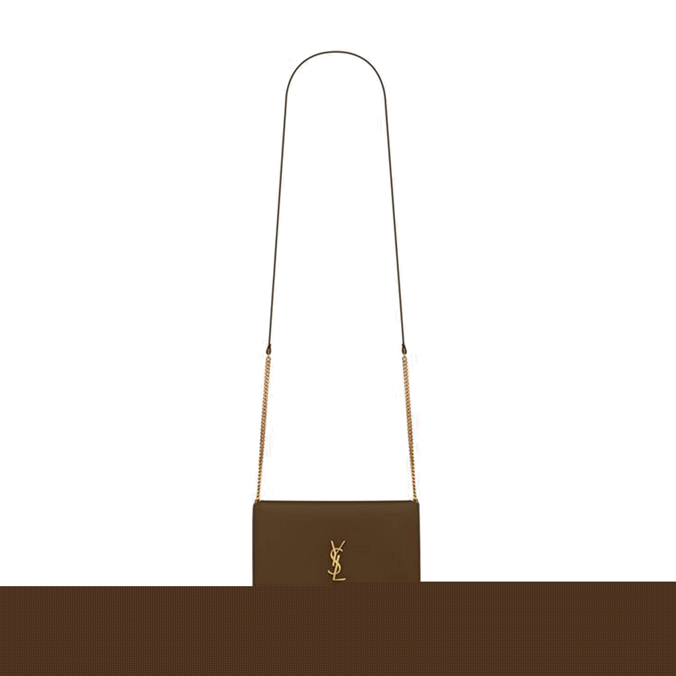 YSL CASSANDRE PHONE HOLDER WITH STRAP IN SMOOTH LEATHER 6350950U40J3234 (18*11*2.5cm)