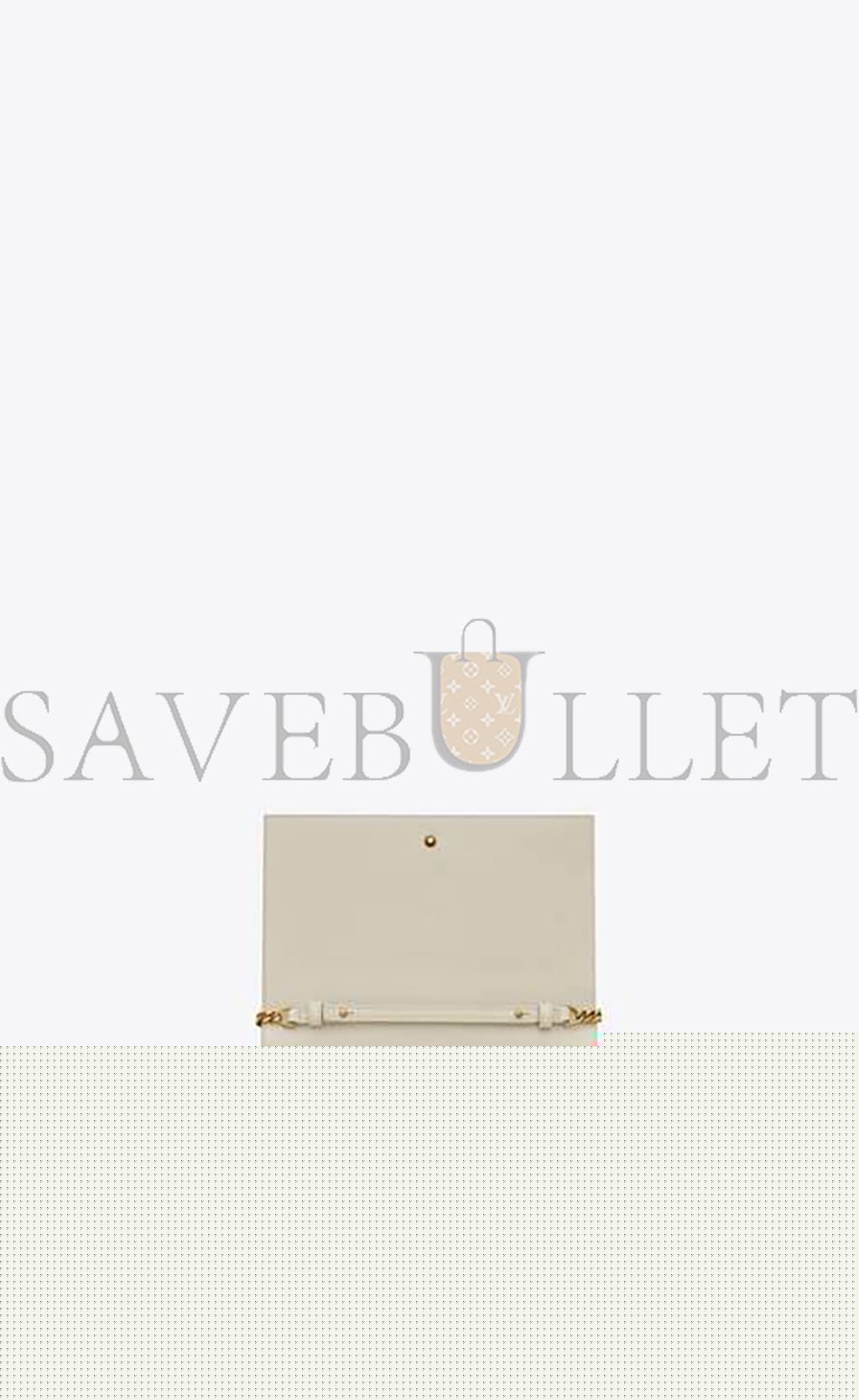 YSL CASSANDRE MATELASSÉ CARRÉ CHAIN WALLET IN LAMBSKIN 743346AABVP9207 (23*14*3cm)