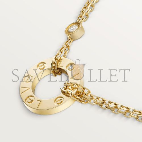 CARTIER LOVE NECKLACE, 2 DIAMONDS B7219500