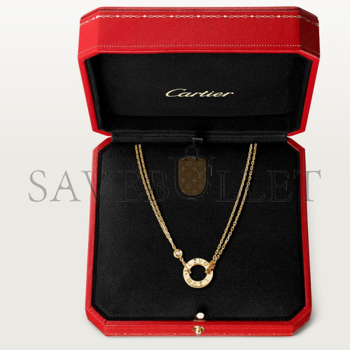 CARTIER LOVE NECKLACE, 2 DIAMONDS B7219500