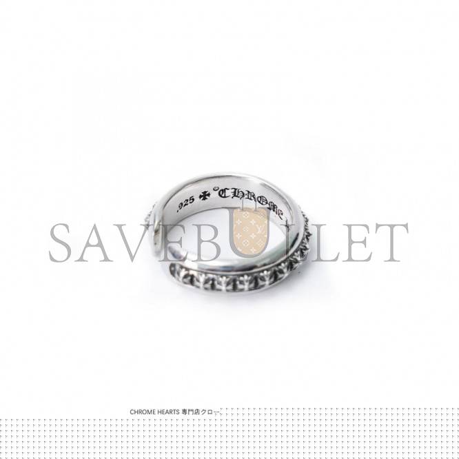 CHROME HEARTS CH PLUS PYRAMID OPEN BAND RING