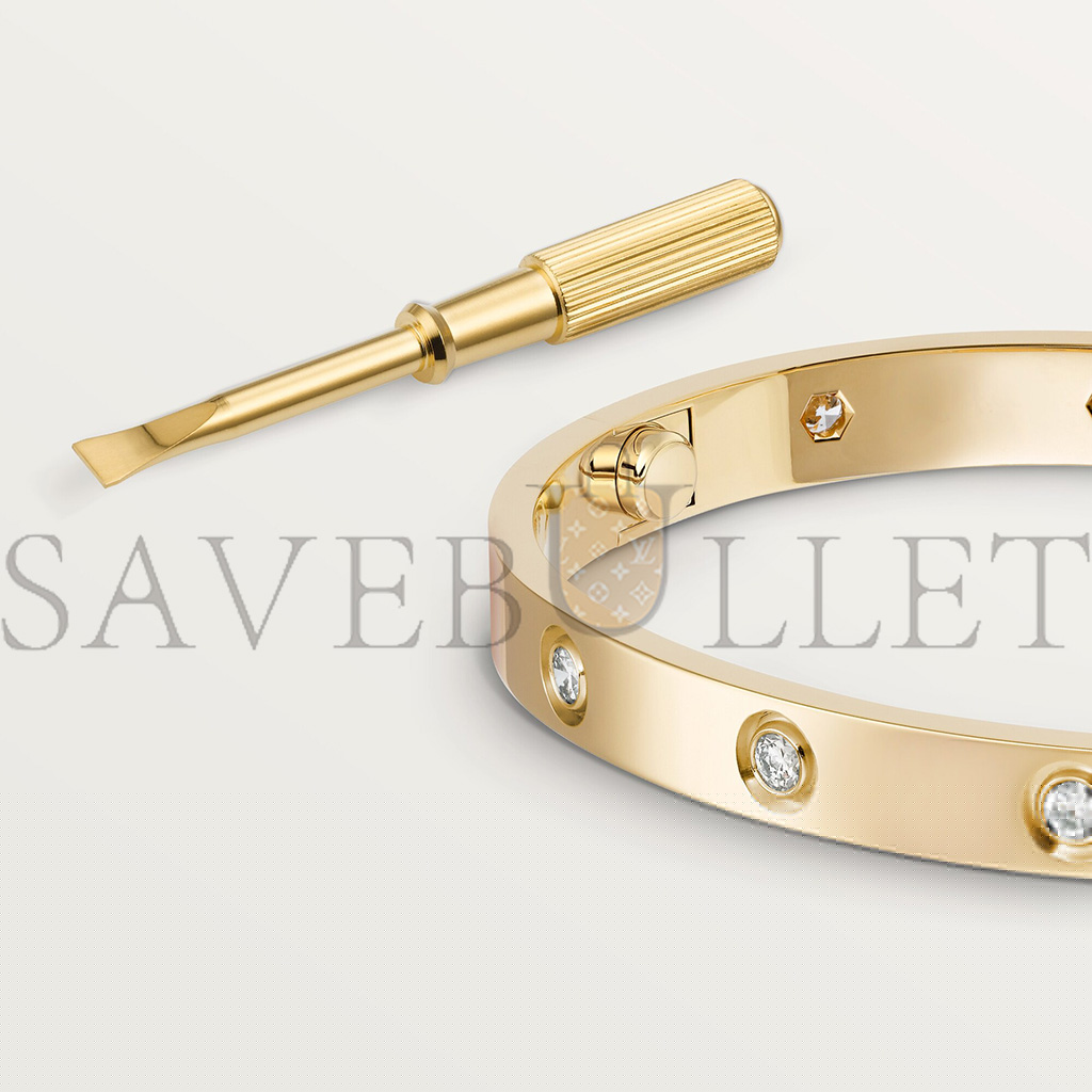 CARTIER  LOVE BRACELET, 10 DIAMONDS  B6070317