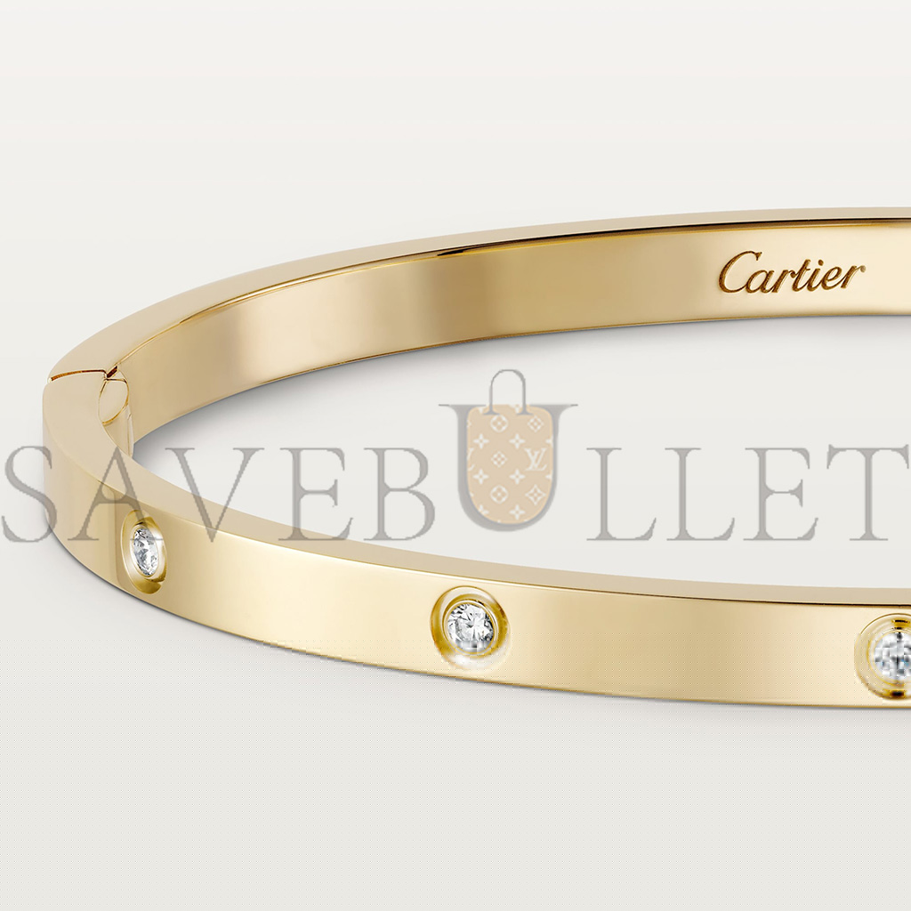 CARTIER LOVE BRACELET, SMALL MODEL, 10 DIAMONDS B6047817