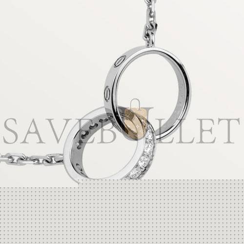 CARTIER LOVE NECKLACE, DIAMONDS B7013700