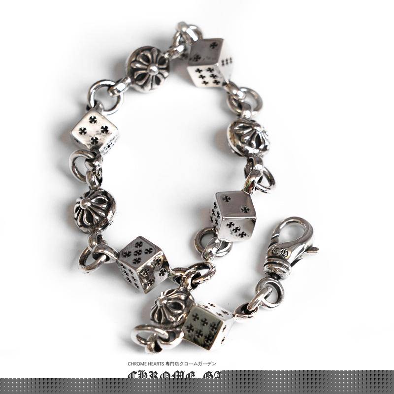 CHROME HEARTS  DICE AND CROSSBALL BRACELET