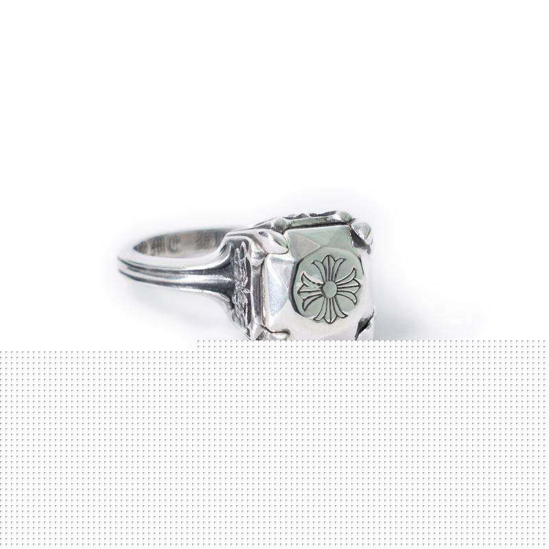 CHROME HEARTS BUTTERFLY CROSS COCKTAIL RING