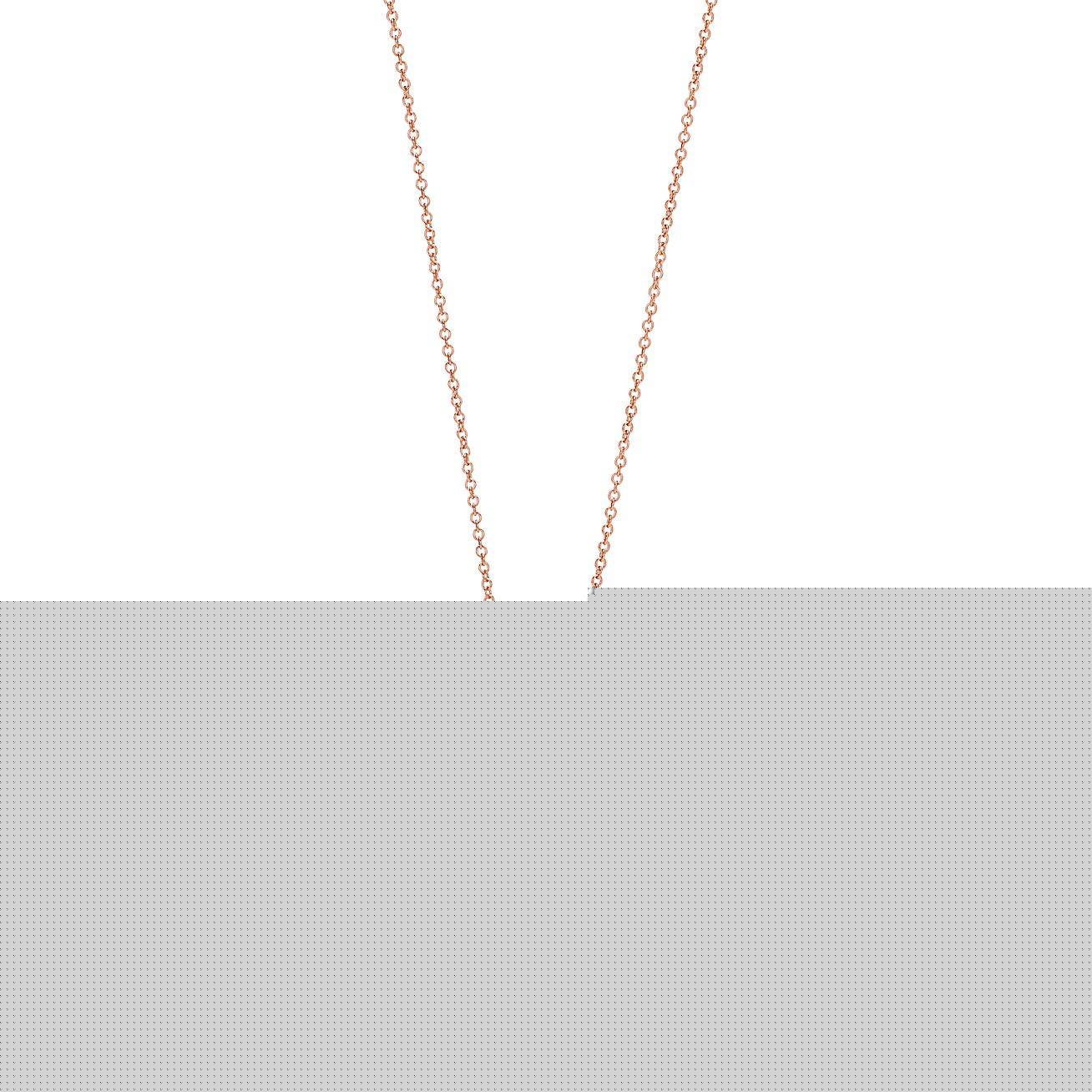 T*f*ny  palomas graffiti small hashtag pendant in 18k rose gold, 16