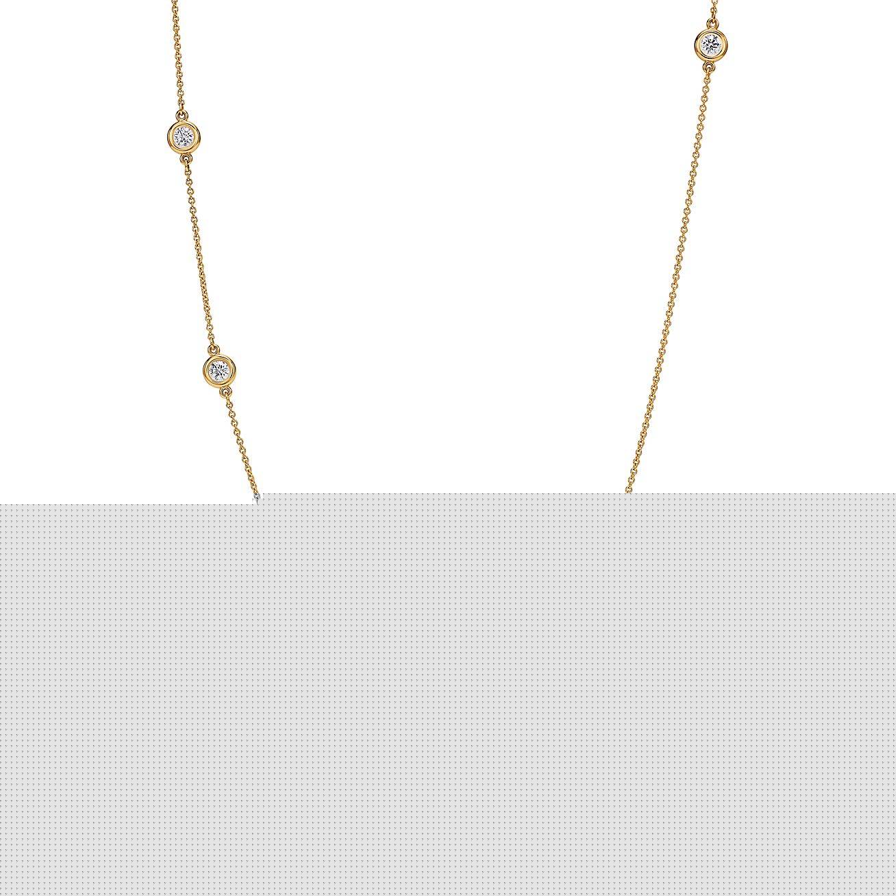 T*f*ny  elsa peretti® diamonds by the yard® sprinkle necklace in yellow gold
