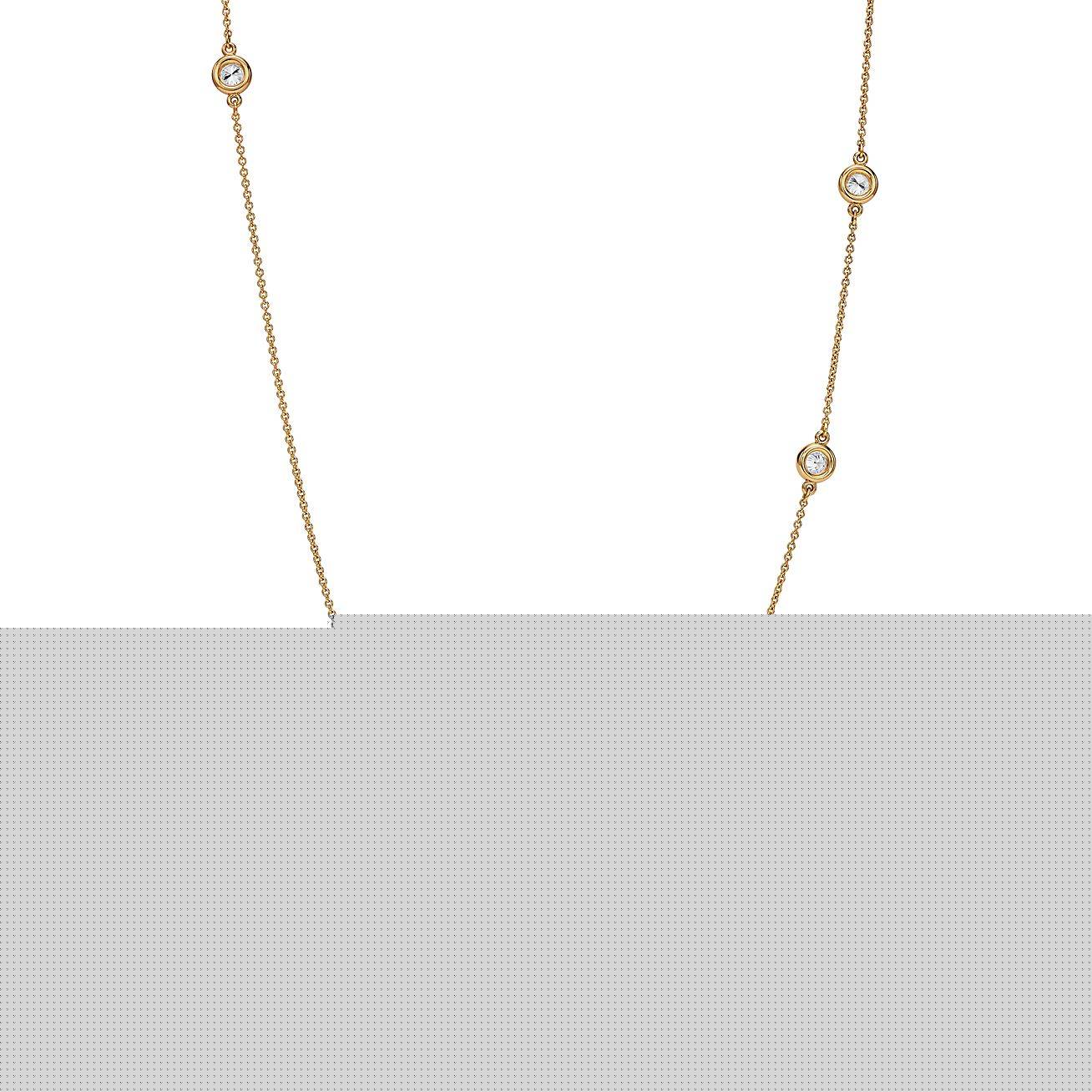 T*f*ny  elsa peretti® diamonds by the yard® sprinkle necklace in yellow gold