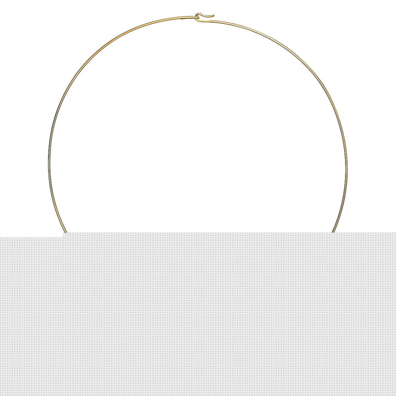 T*f*ny elsa peretti® bean® design wire necklace in gold with pavÉ diamonds, 20 mm