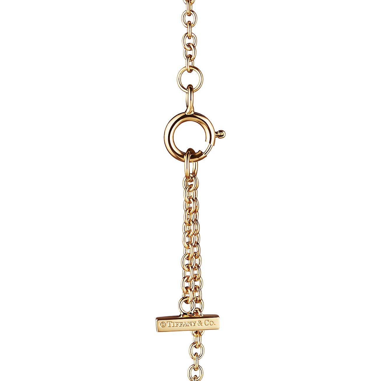 T*f*ny t smile bracelet in yellow gold