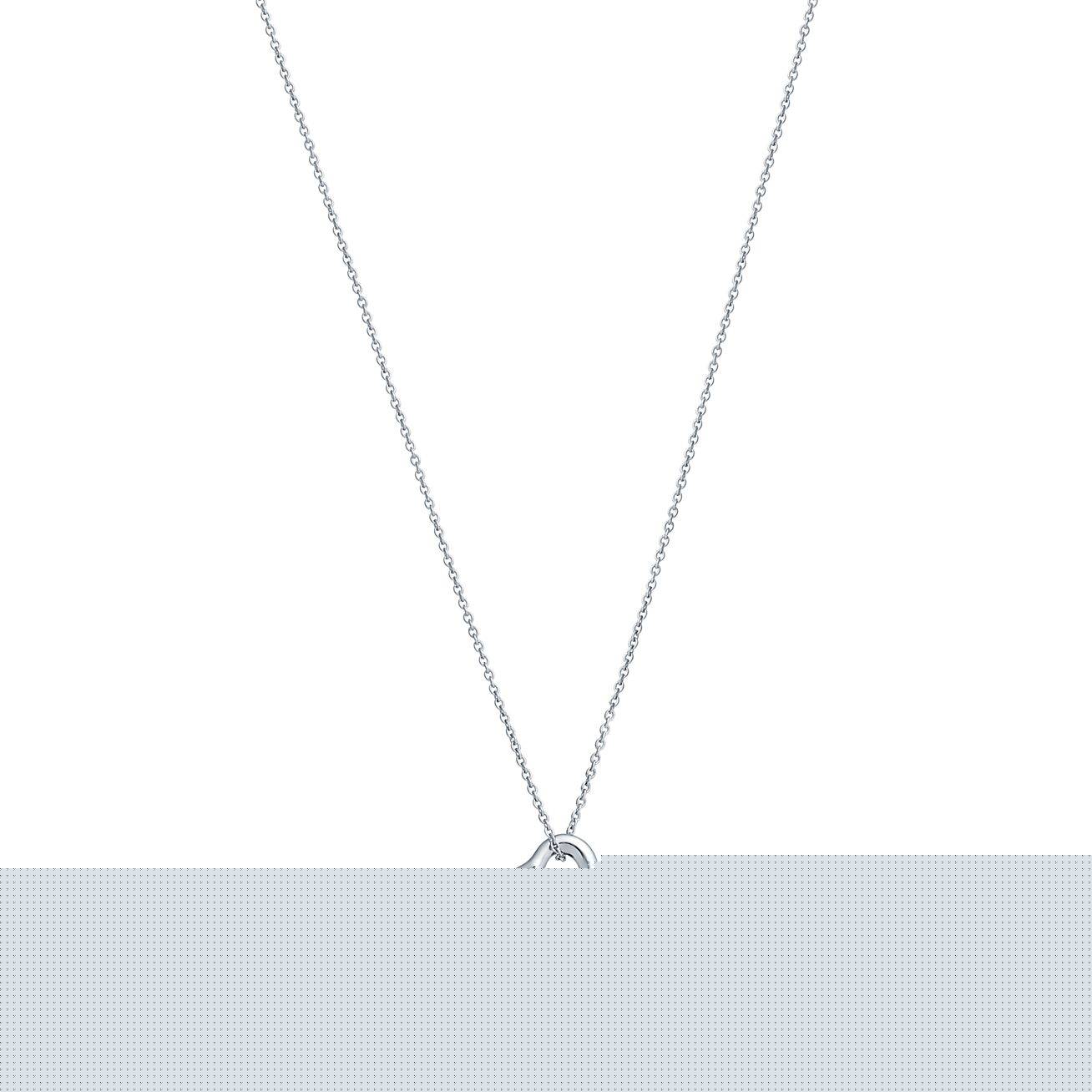 T*f*ny  elsa peretti® open heart pendant in platinum with diamonds