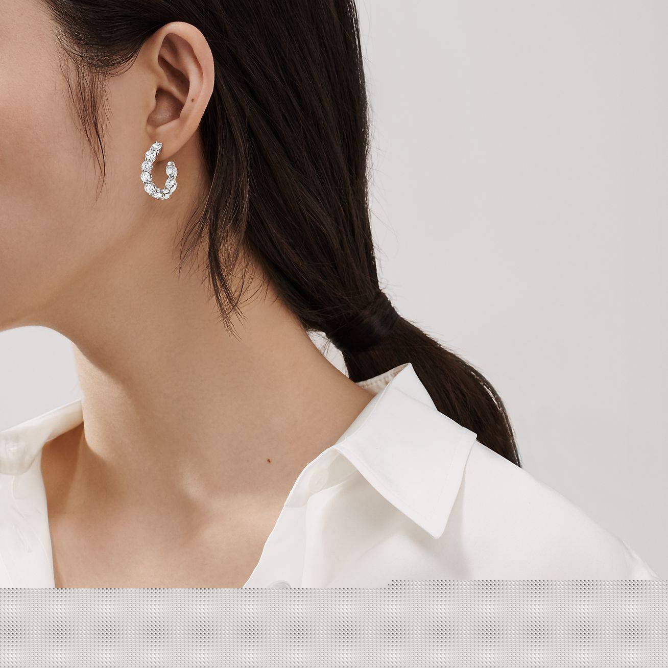 T*f*ny  inside-out hoop earrings
