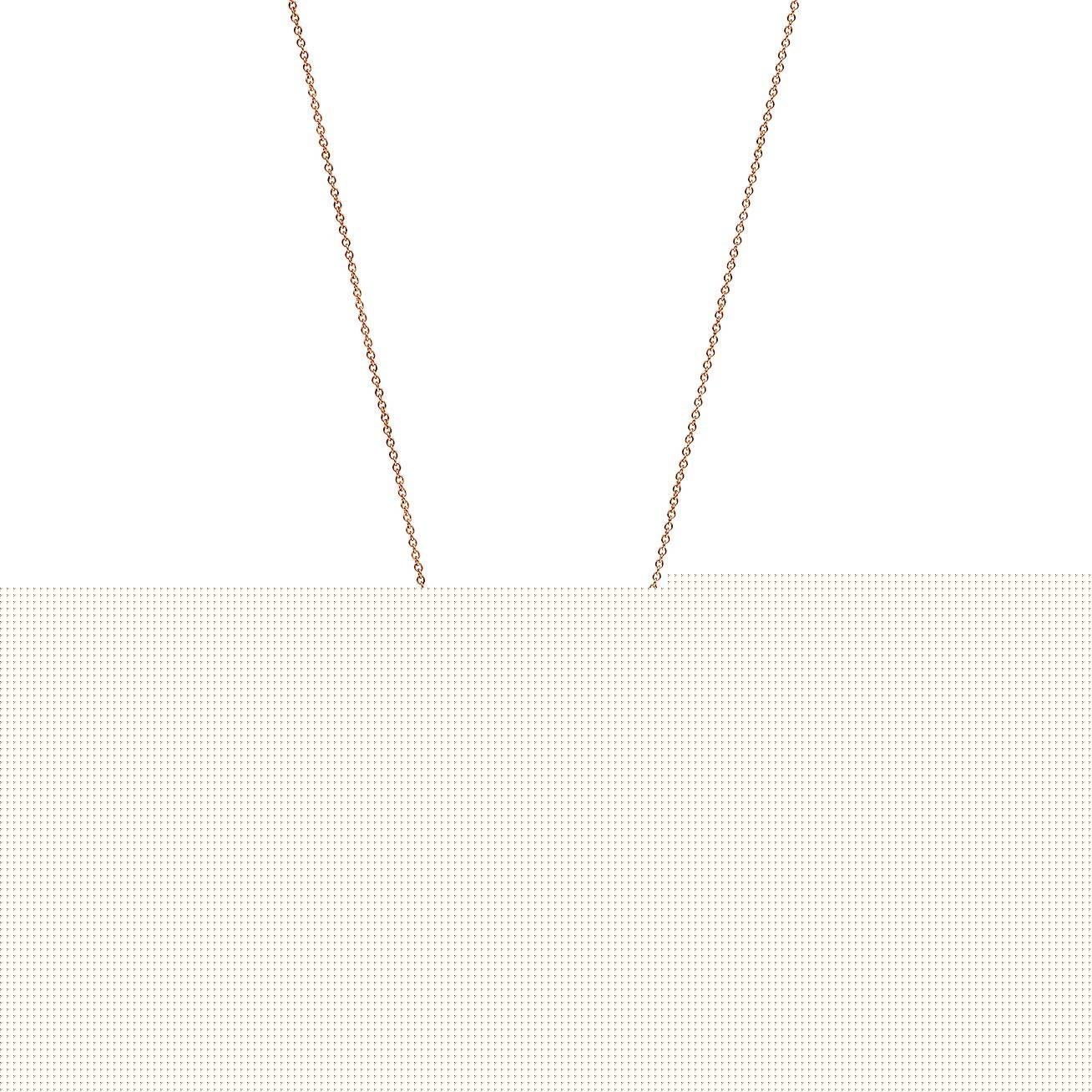 T*f*ny elsa peretti® bean® design pendant in rose gold with diamonds, 12 mm