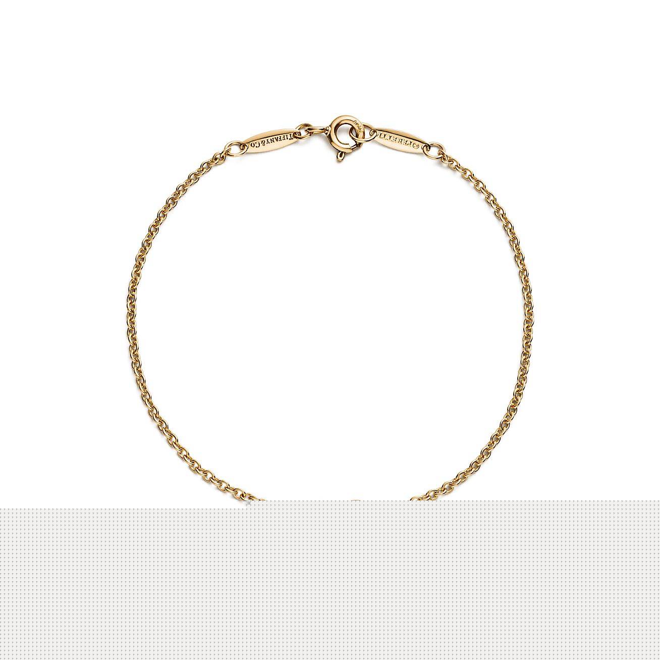 T*f*ny elsa peretti® bean® design bracelet in yellow gold, 9 mm