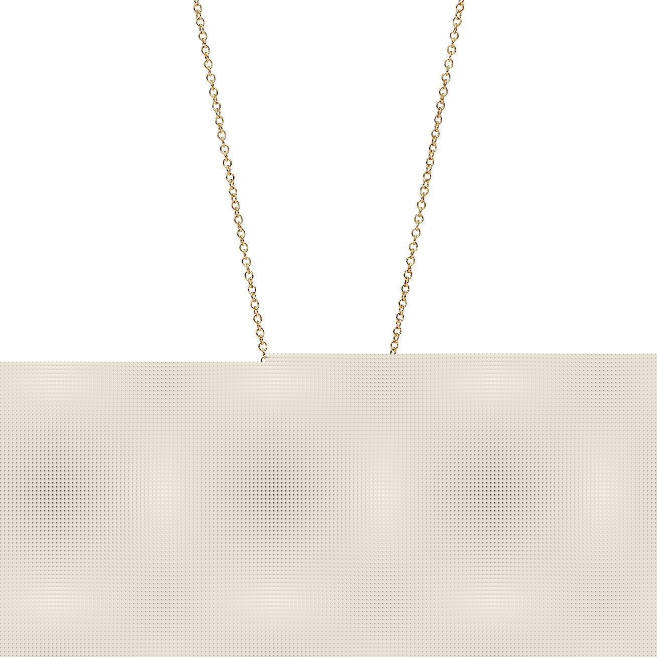 T*f*ny elsa peretti® bean® design pendant in yellow gold with pavÉ diamonds, 6.5 mm