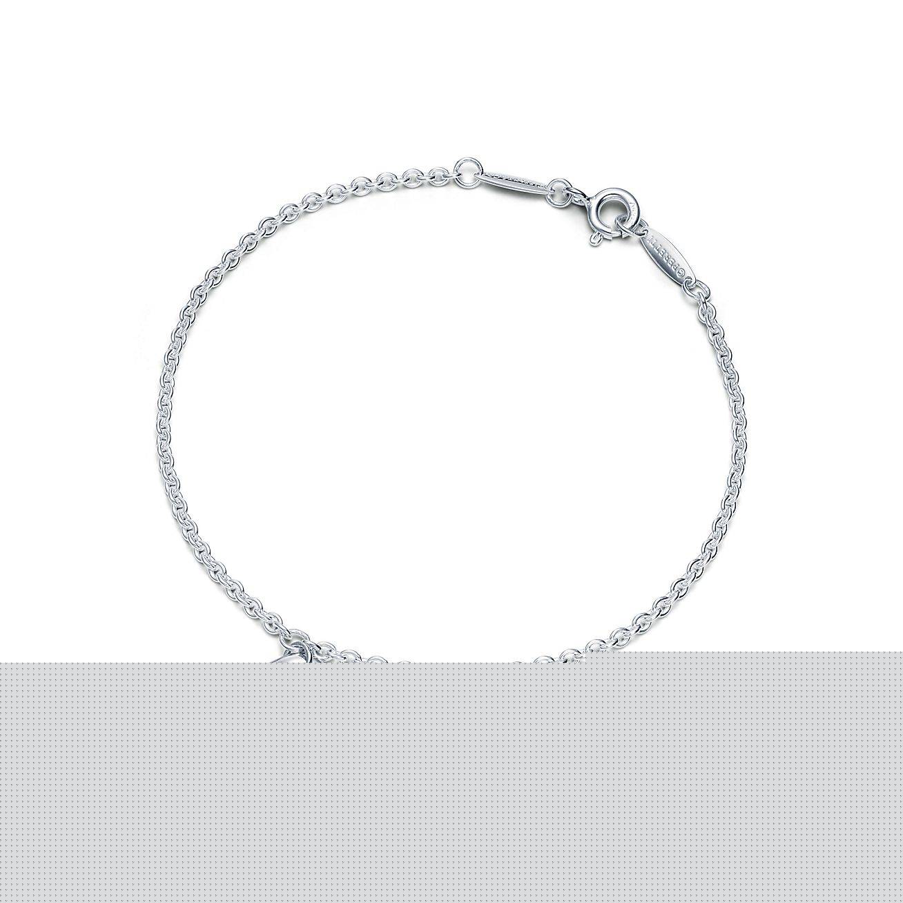 T*f*ny  elsa peretti® open heart bracelet in silver, 11 mm