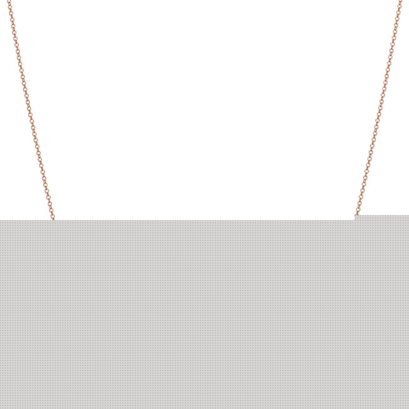 T*f*ny t smile pendant in rose gold with diamonds, large