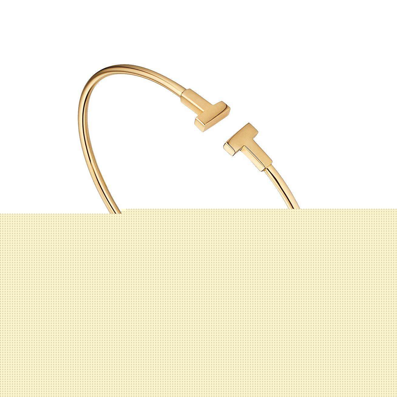 T*f*ny t narrow wire bracelet in 18k gold