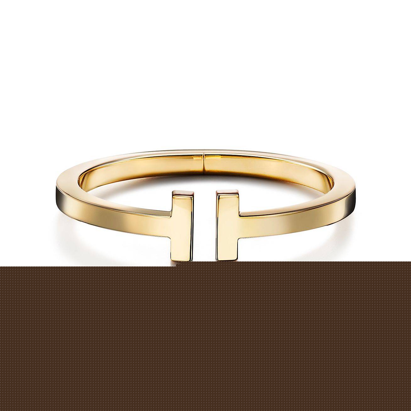T*f*ny t square bracelet in 18k gold