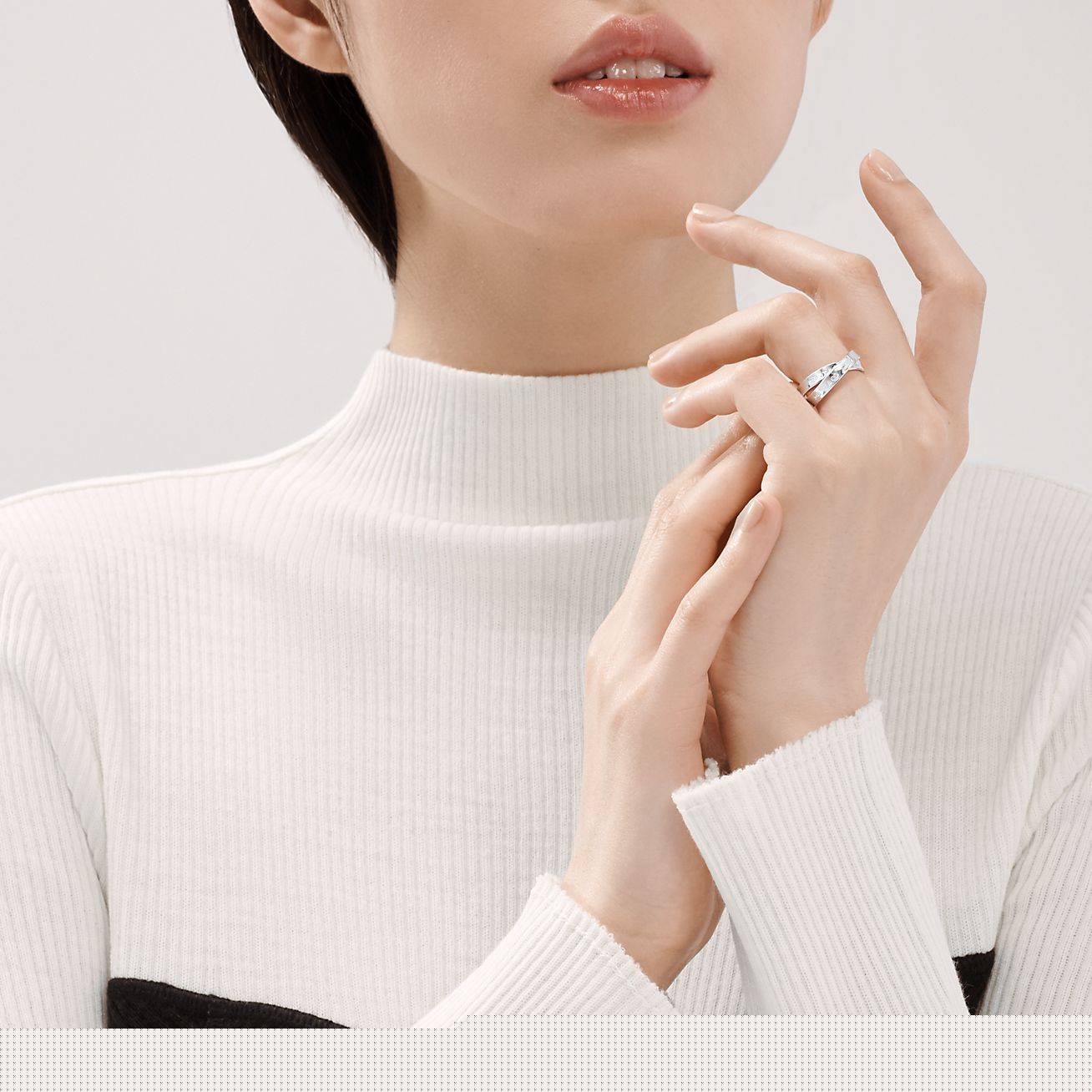 T*f*ny 1837® interlocking circles ring in silver