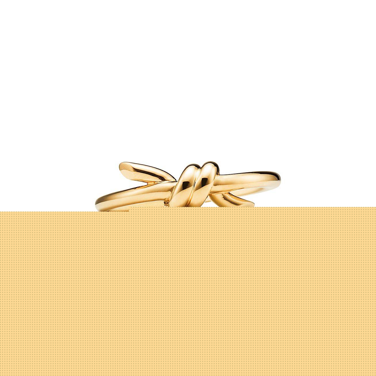 T*f*ny knot ring in rose gold