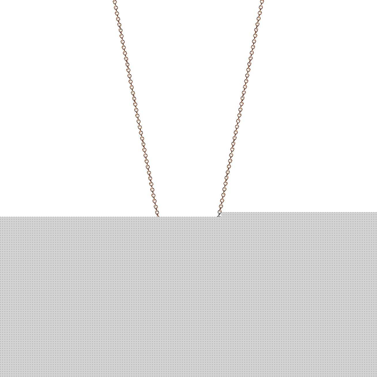 T*f*ny t diamond and mother-of-pearl circle pendant in 18k rose gold, 16-18