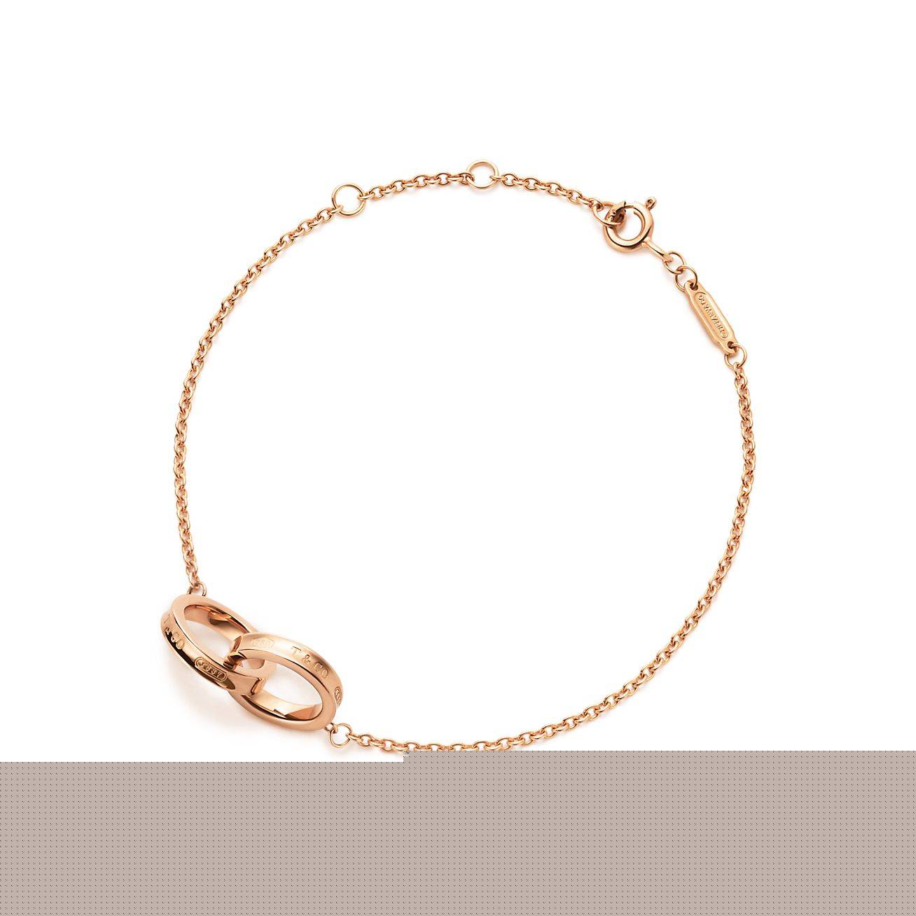 T*f*ny 1837® interlocking circles chain bracelet in rose gold