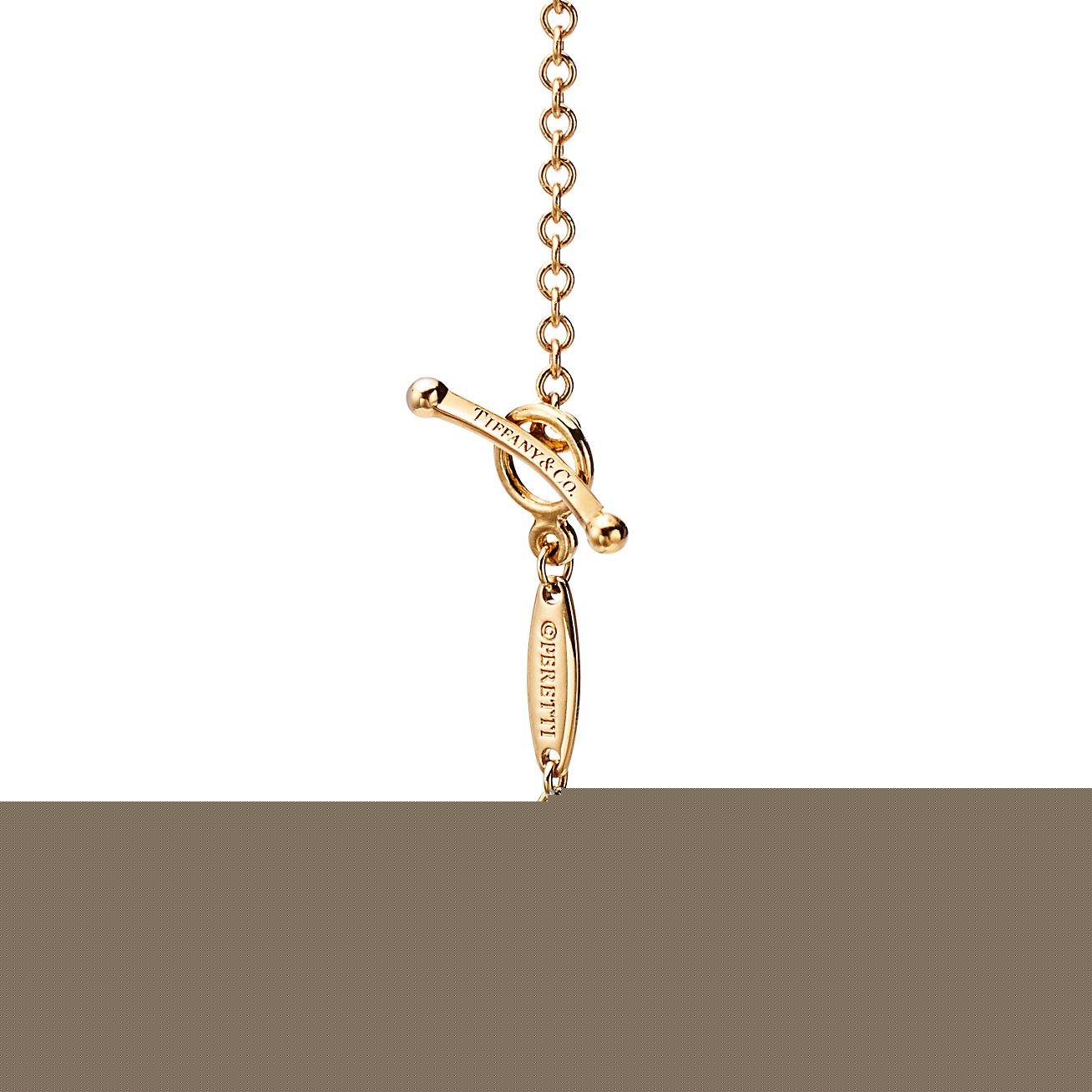T*f*ny  elsa peretti® diamonds by the yard® sprinkle necklace in yellow gold with diamonds