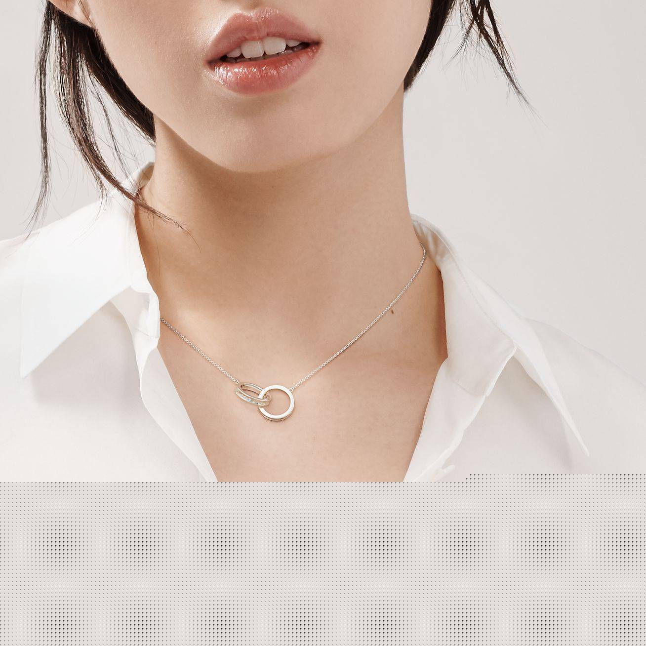 T*f*ny 1837® interlocking circles pendant in silver, small
