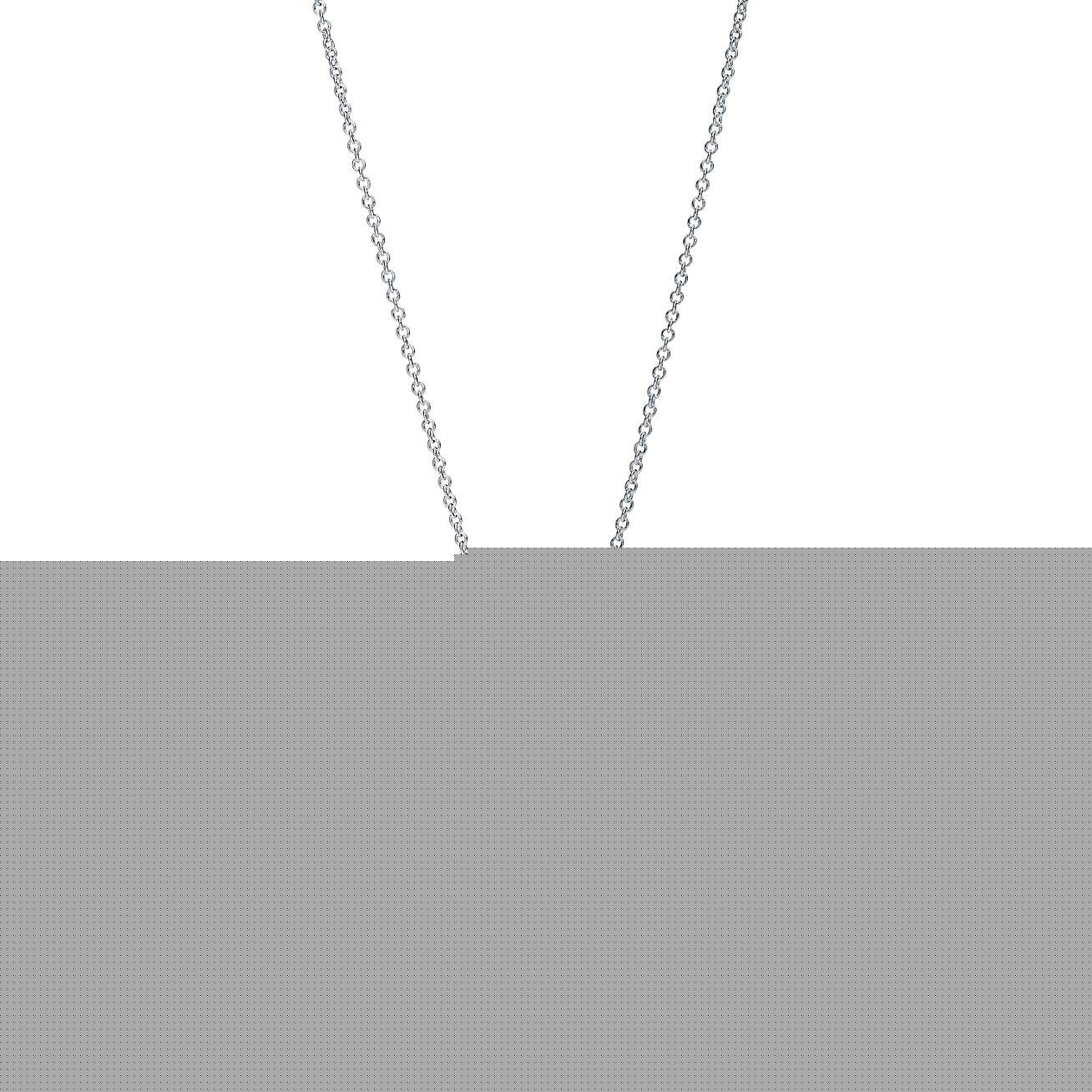 T*f*ny  return to T*f*ny® T*f*ny blue® double heart tag pendant in silver, mini