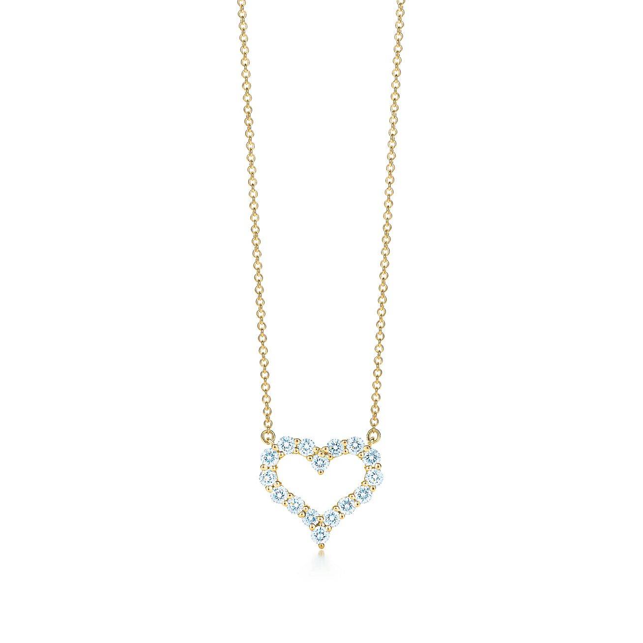 T*f*ny diamond heart pendant