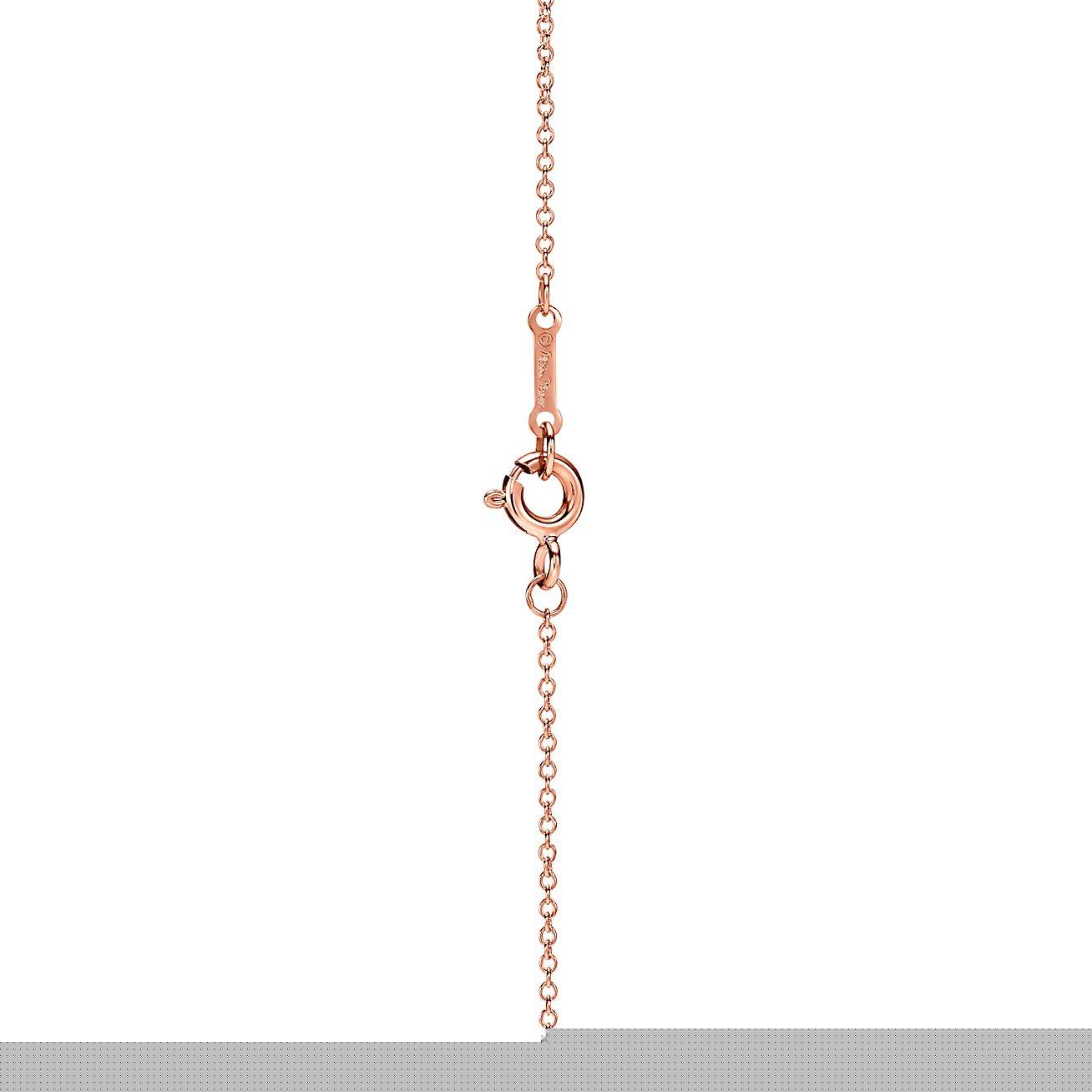 T*f*ny  palomas melody mini pendant in 18k rose gold