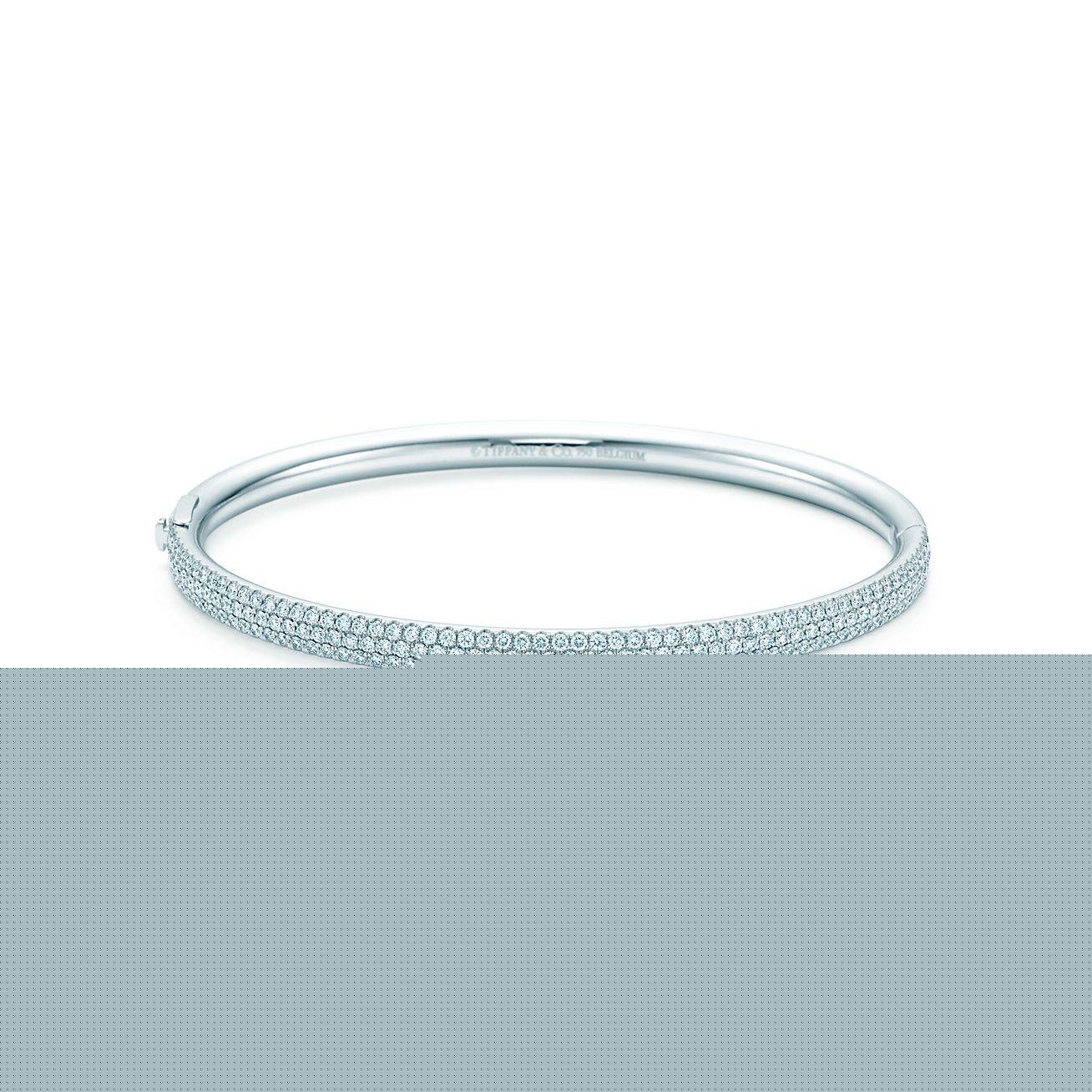T*f*ny metro three-row hinged bangle