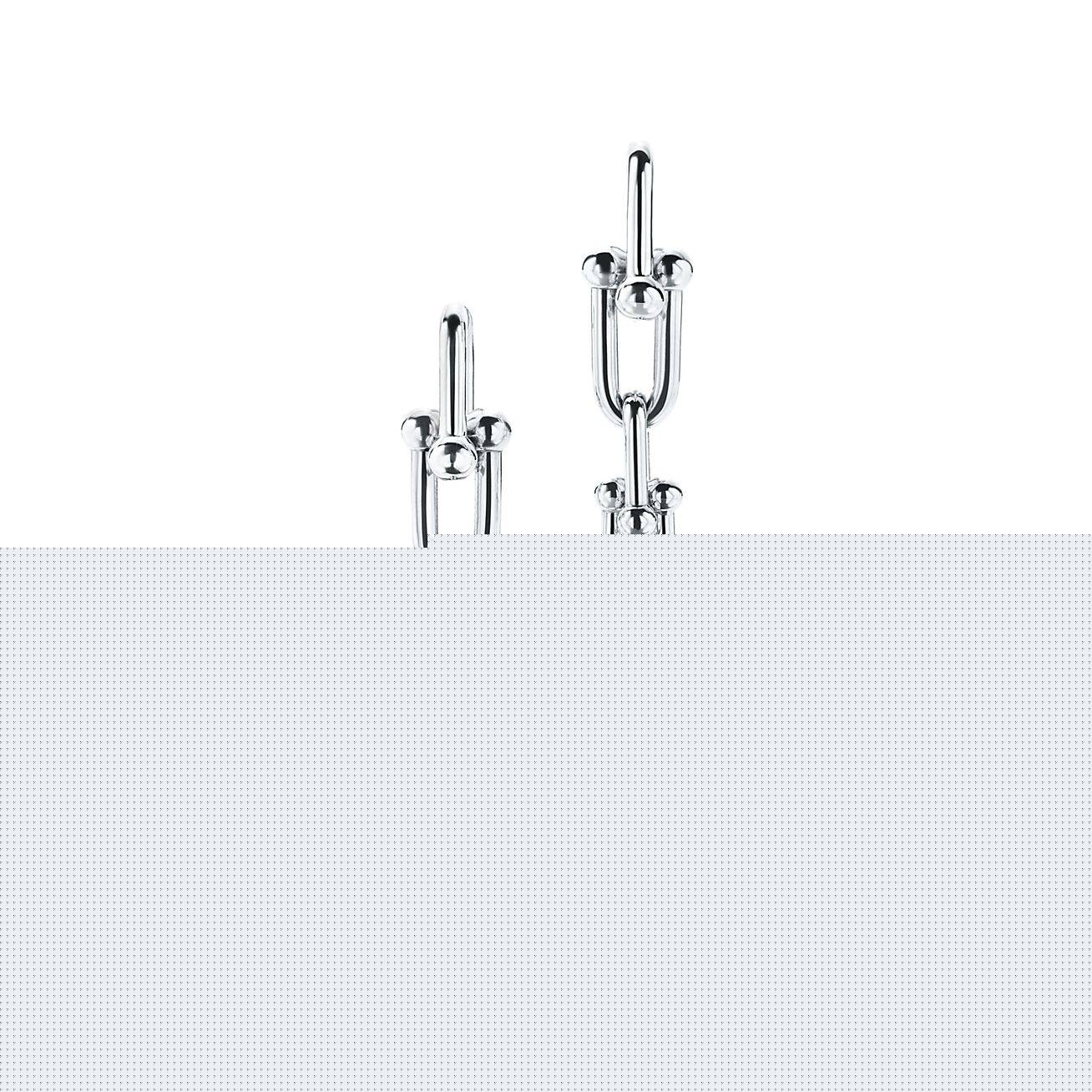 T*f*ny hardwear graduated link earrings