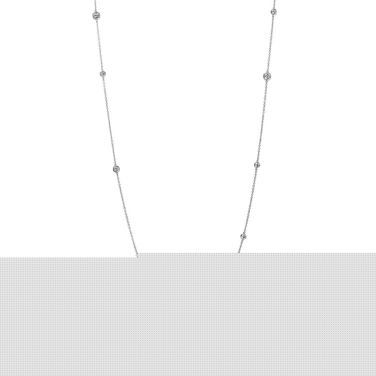 T*f*ny  elsa peretti® diamonds by the yard® sprinkle necklace in platinum with diamonds