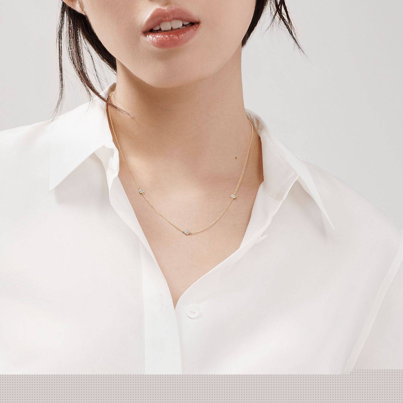 T*f*ny  elsa peretti® diamonds by the yard® necklace 60140785