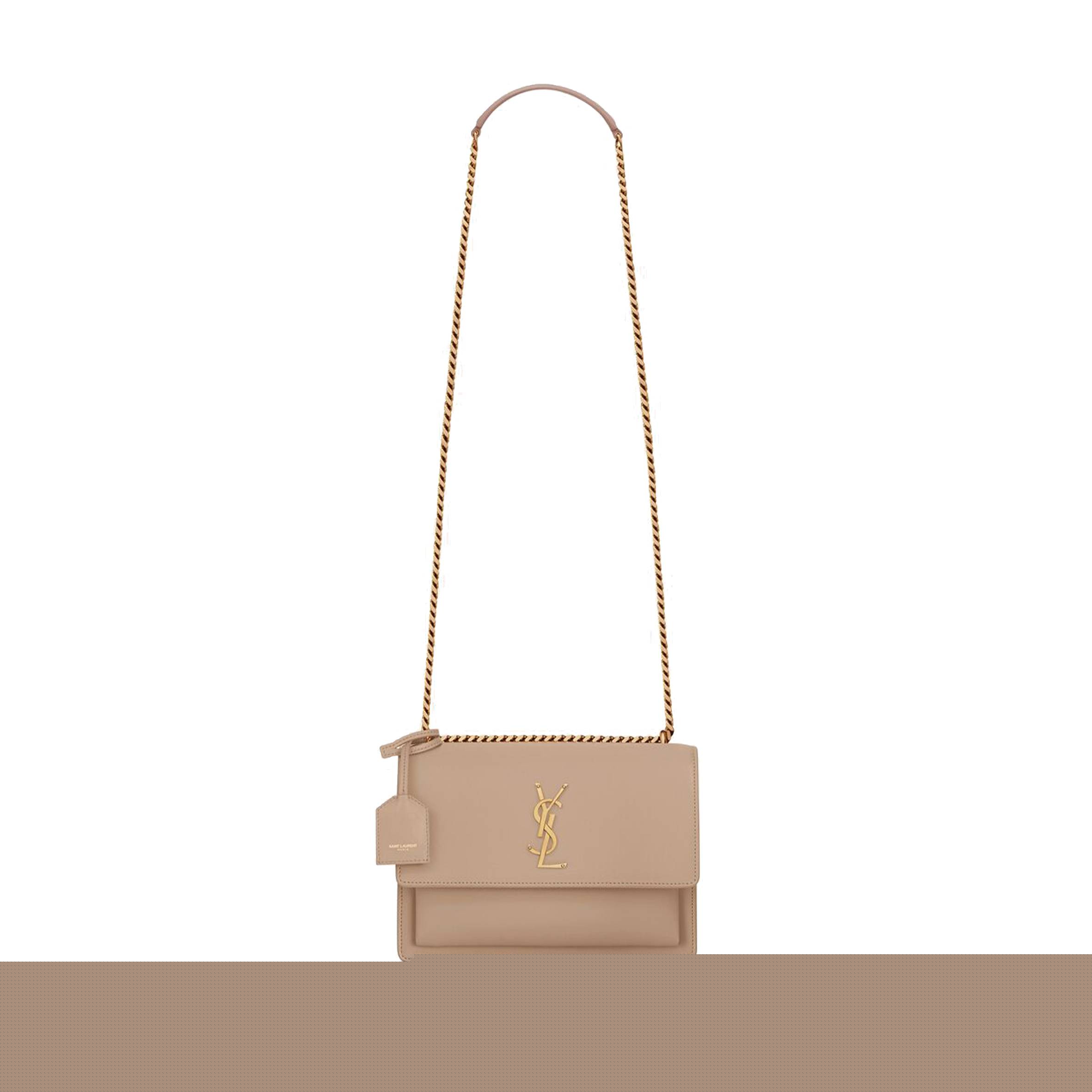 YSL SUNSET MEDIUM CHAIN BAG IN SMOOTH LEATHER 442906D420W2721 (22*16*6.5cm)