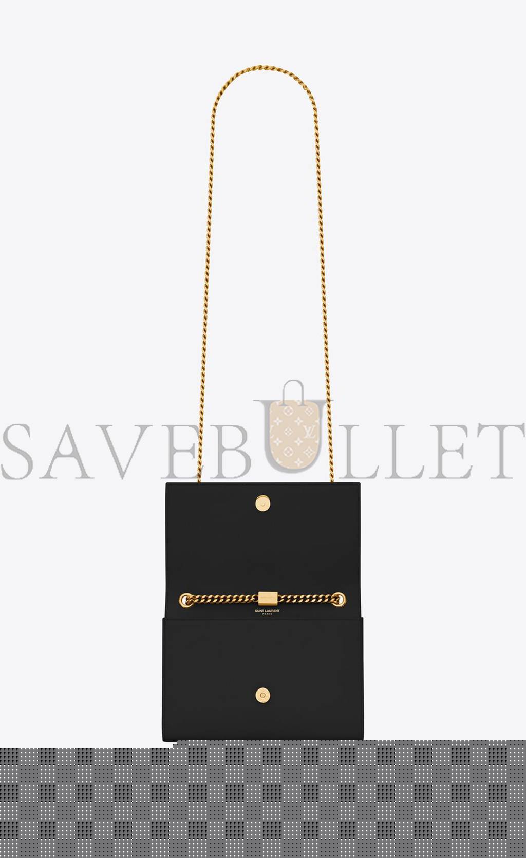 YSL KATE SMALL CHAIN BAG IN GRAIN DE POUDRE EMBOSSED LEATHER 469390BOW0J1000 (20*12.5*5cm)