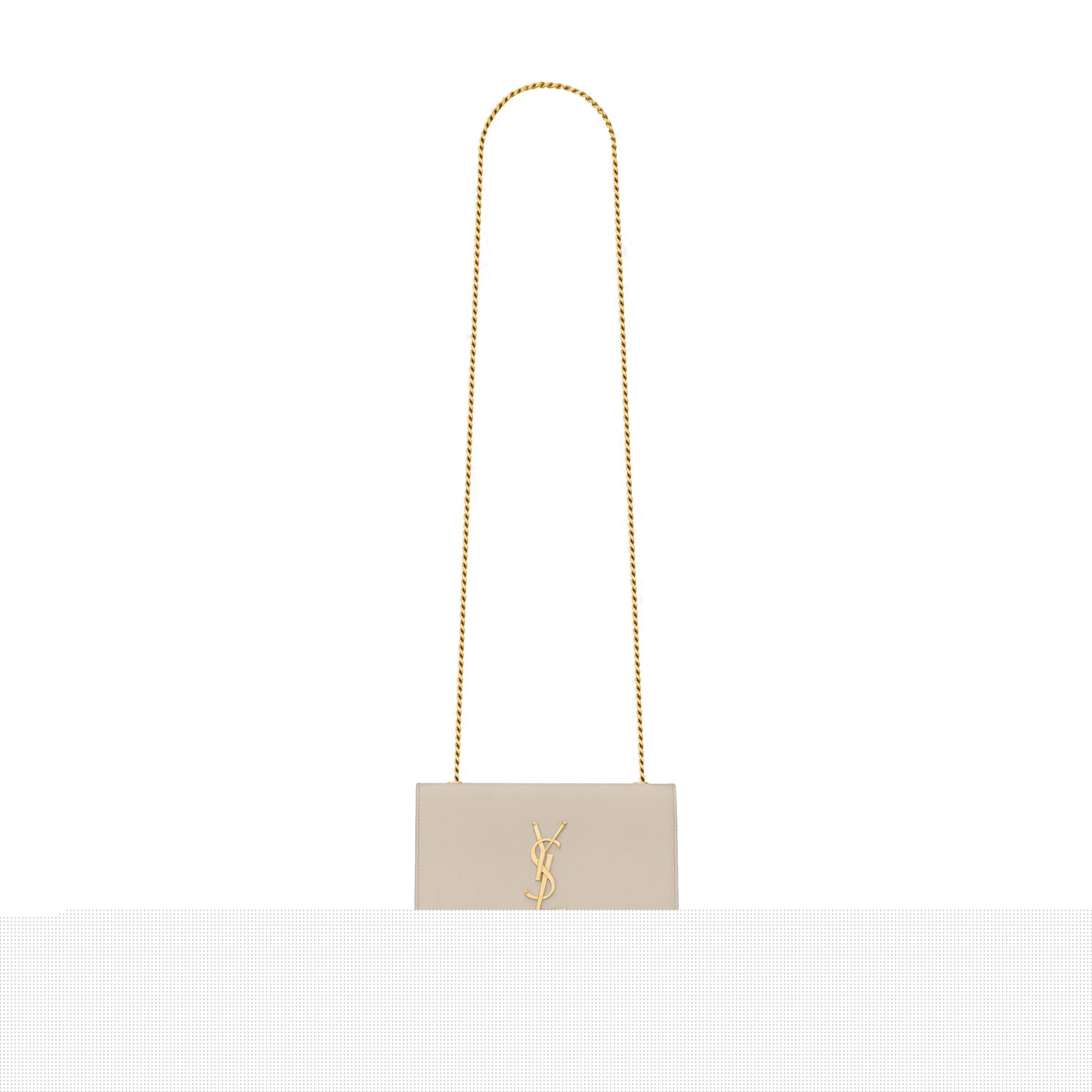 YSL KATE SMALL CHAIN BAG IN GRAIN DE POUDRE EMBOSSED LEATHER 469390BOW0J9207 (29*20*7.5cm)