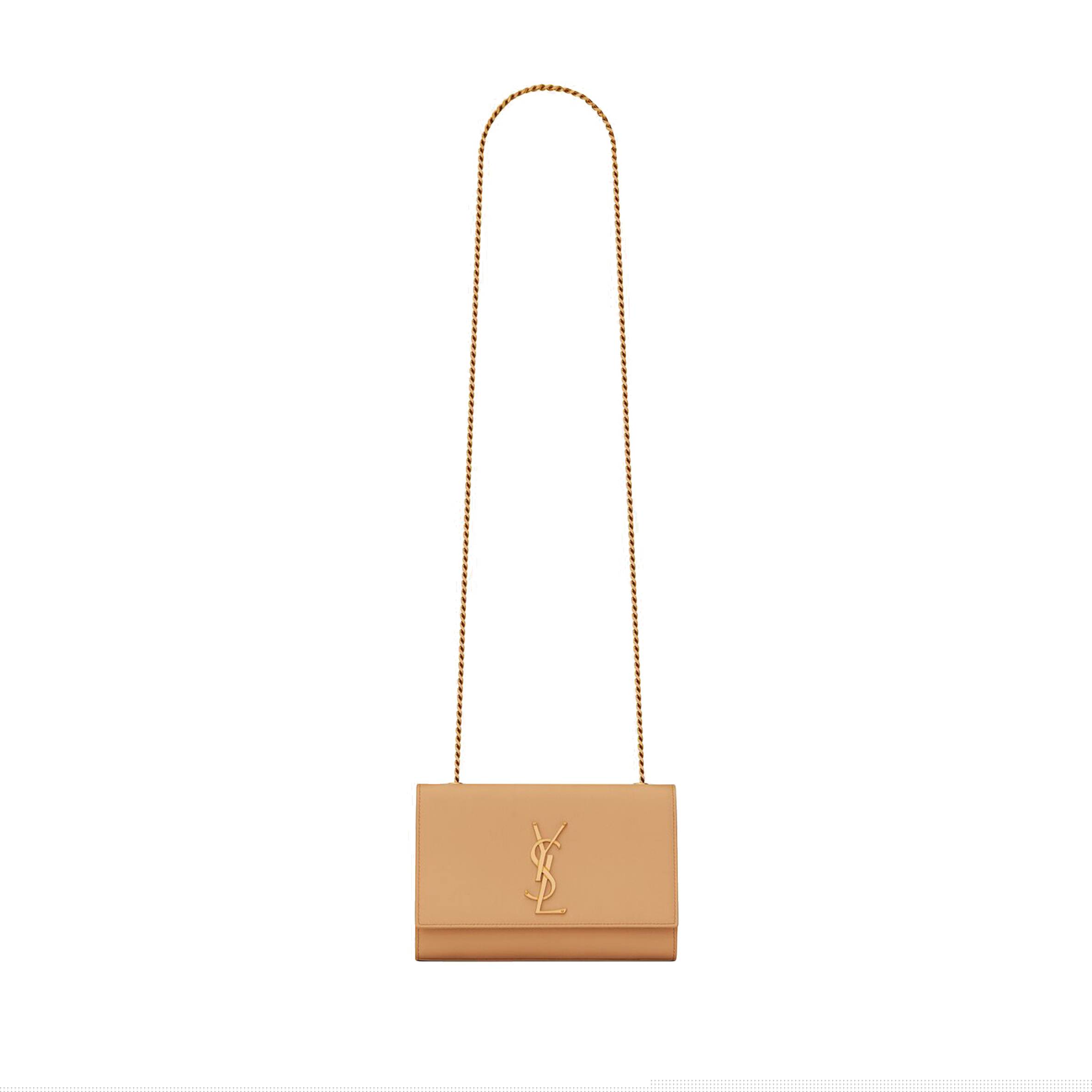 YSL KATE SMALL CHAIN BAG IN GRAIN DE POUDRE EMBOSSED LEATHER 469390BOW0W7019 (20*12.5*5cm)
