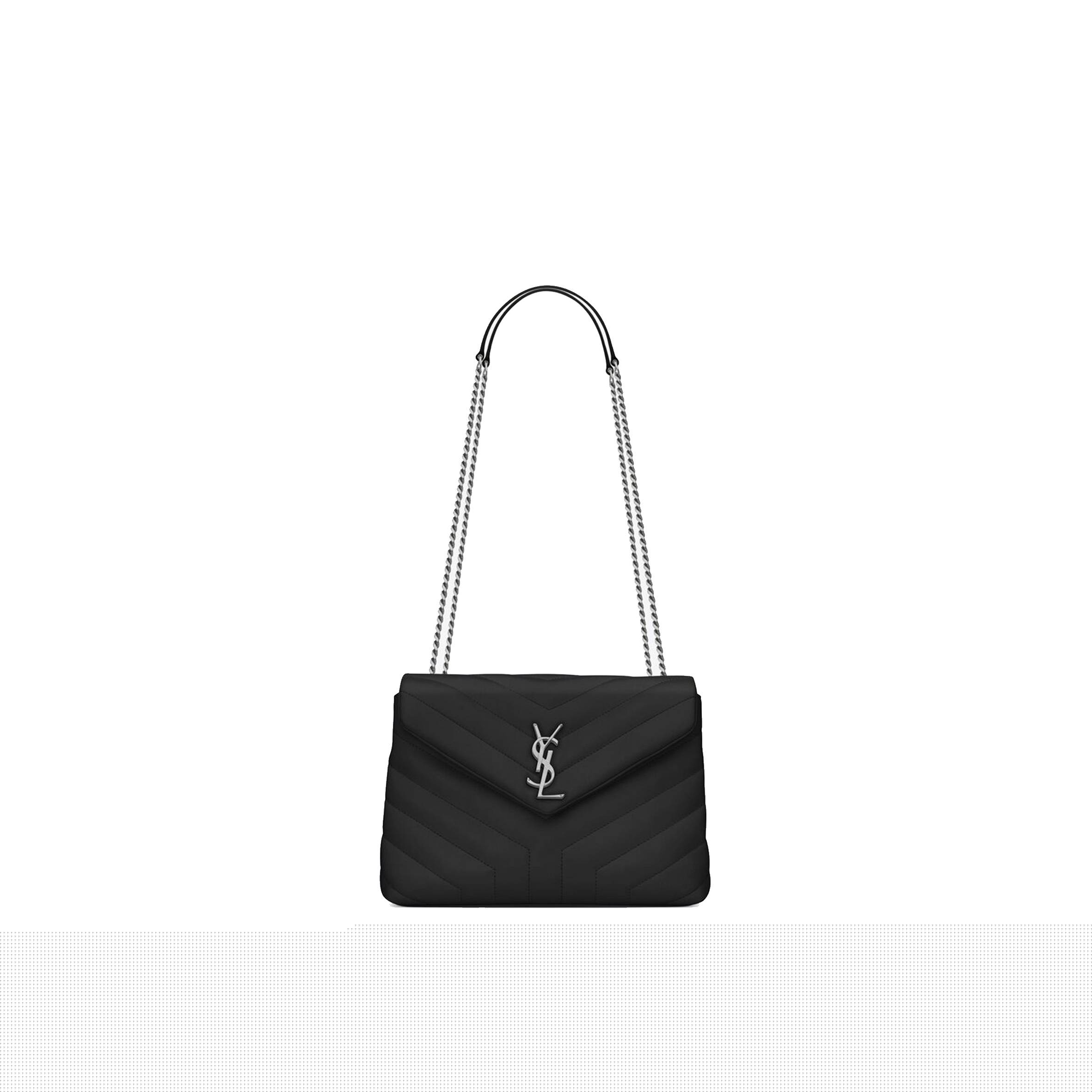 YSL LOULOU SMALL CHAIN BAG IN QUILTED LEATHER 494699DV7261000 (23*17*9cm)