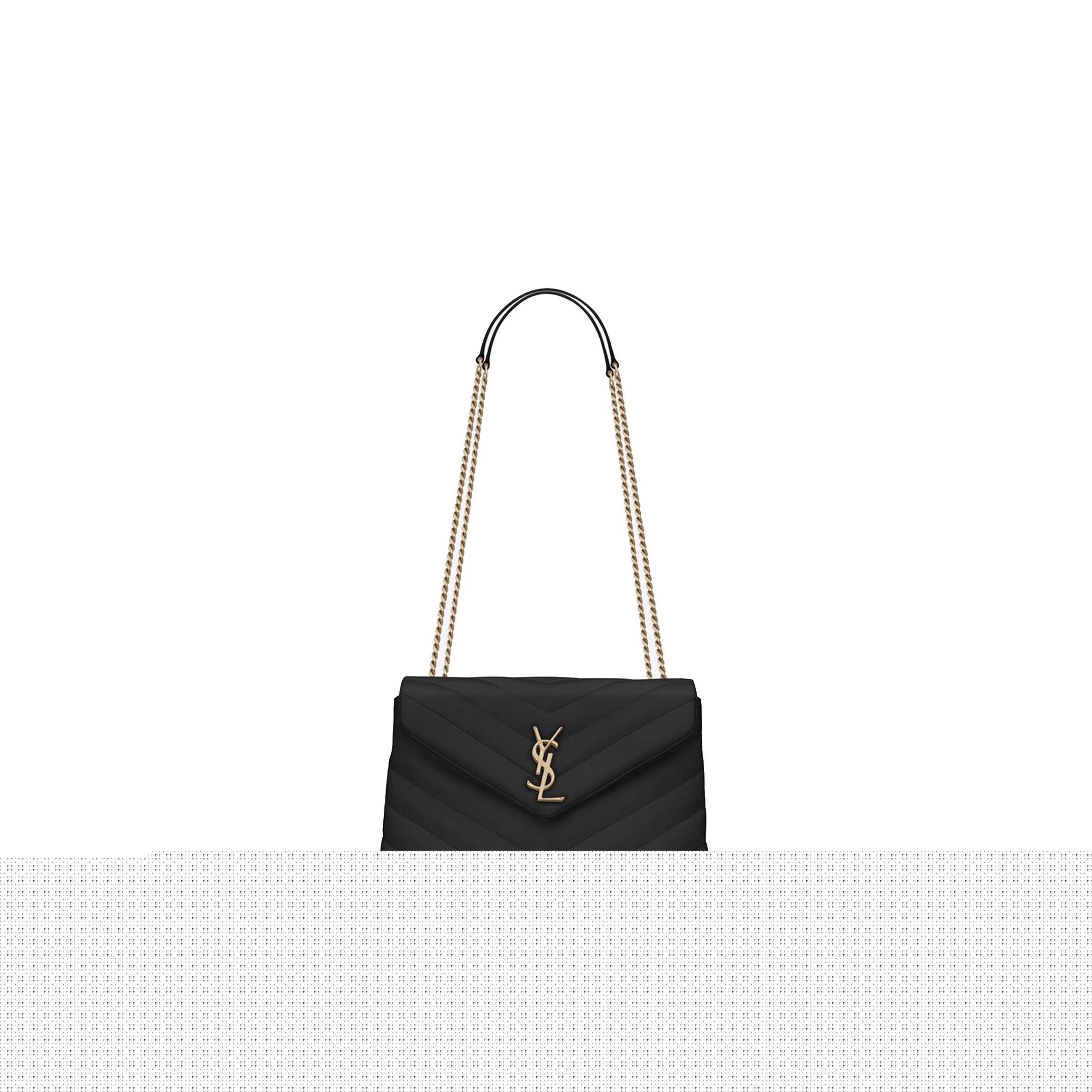 YSL LOULOU SMALL CHAIN BAG IN QUILTED LEATHER 494699DV7271000 (23*17*9cm)