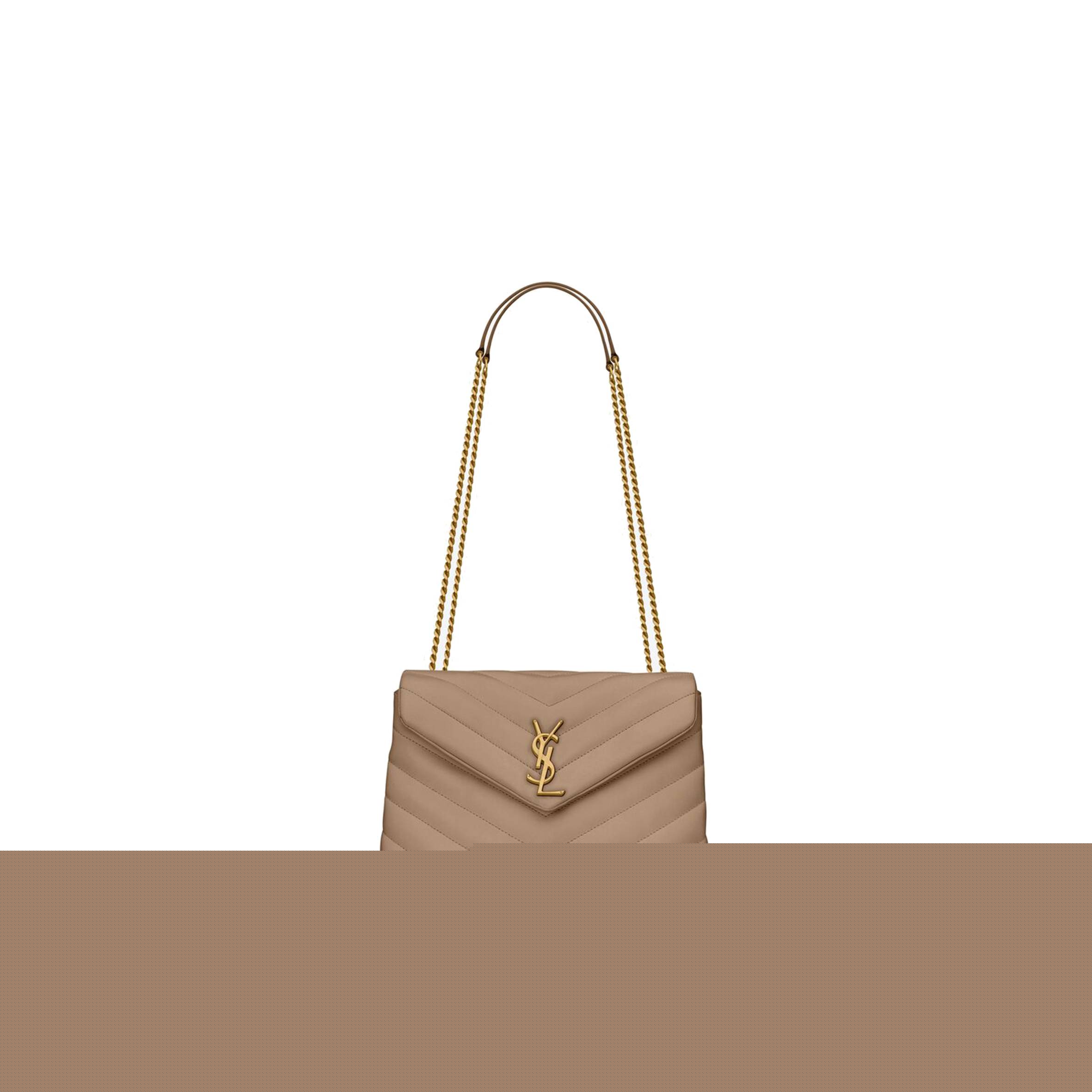 YSL LOULOU SMALL CHAIN BAG IN QUILTED "Y" LEATHER 494699DV7272826 (23*17*9cm)