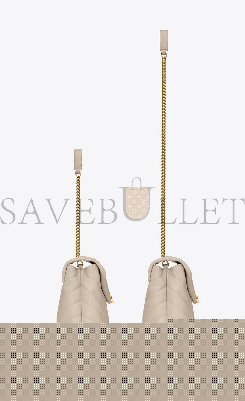 YSL LOULOU SMALL CHAIN BAG IN QUILTED "Y" LEATHER 494699DV7279207 (23*17*9cm)