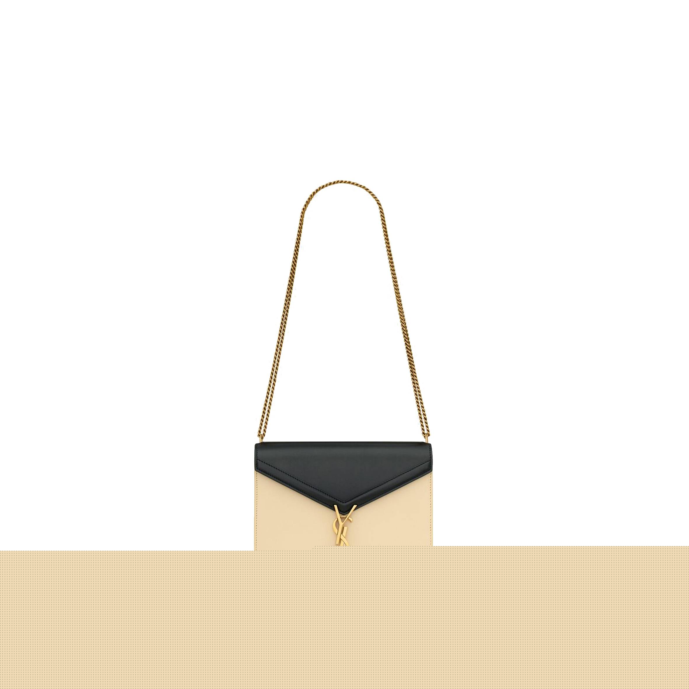 YSL CASSANDRA MEDIUM CHAIN BAG IN BOX SAINT LAURENT LEATHER 53275016C7W1089 (22*16.5*5.5cm)