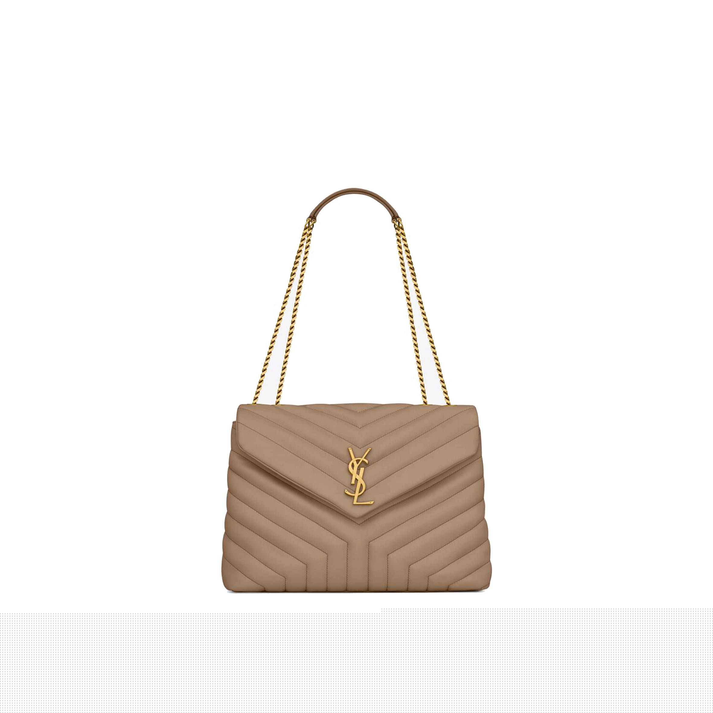 YSL LOULOU MEDIUM CHAIN BAG IN QUILTED LEATHER 574946DV7272826 (32*22*12cm)