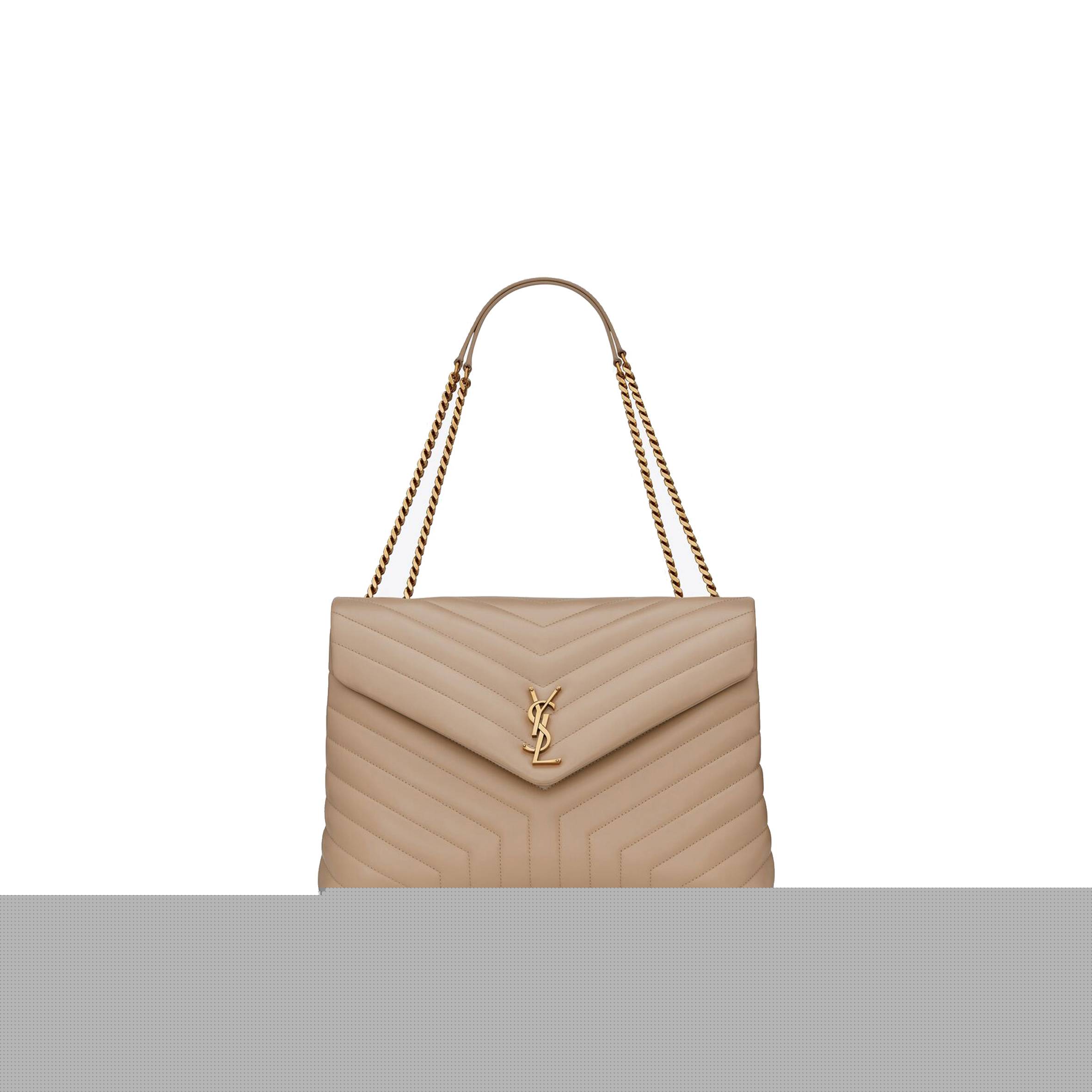 YSL LOULOU LARGE CHAIN BAG IN QUILTED LEATHER 574947DV7272721 (38*27*14cm)