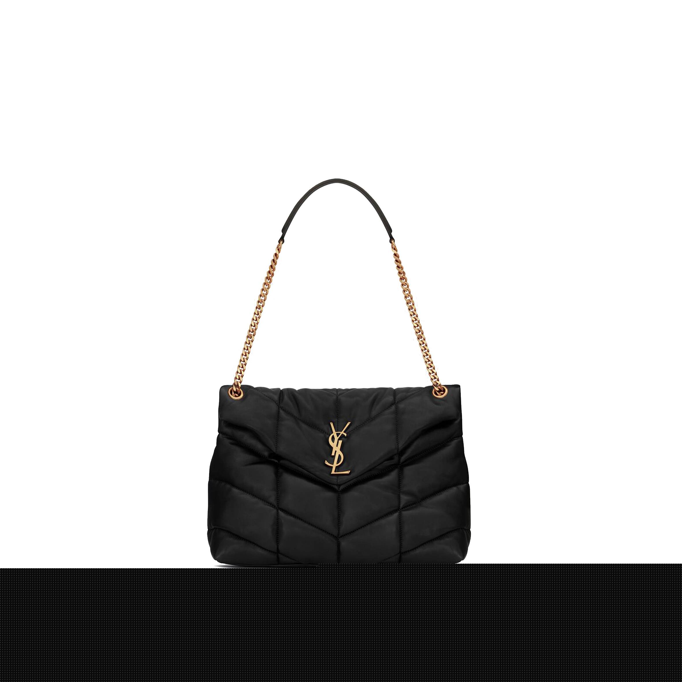 YSL PUFFER MEDIUM CHAIN BAG IN QUILTED LAMBSKIN 5774751EL071000 (35*23*13.7cm)
