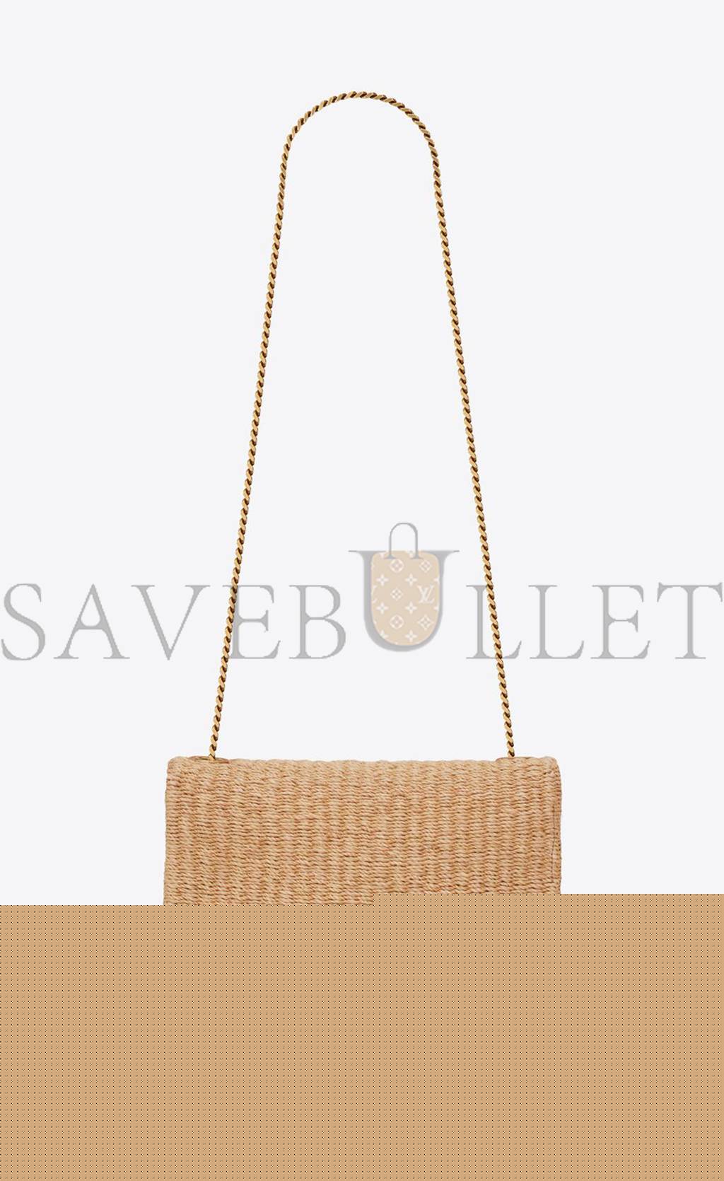ysl kate medium S*pple chain bag in raffia 580065fabk39551 (28.5*20*6cm)